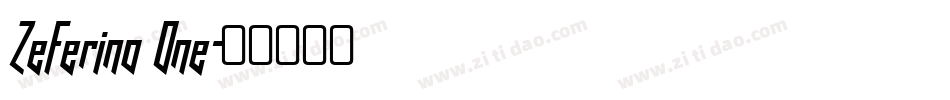 Zeferino One字体转换